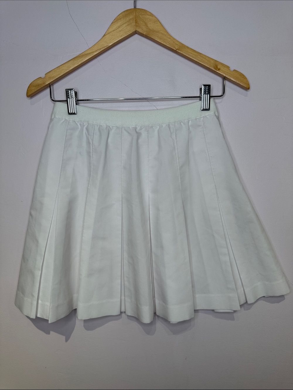 Lily’s of Beverly Hills Classic White Pleated Mini Tennis Skirt - Elastic Waist